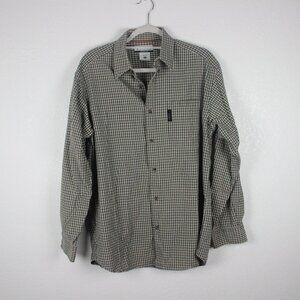Columbia, Shirt, Men's M, Tan with Black